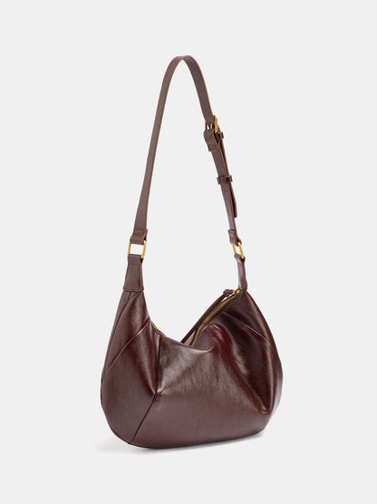 Oval Shoulder Bag With Studs