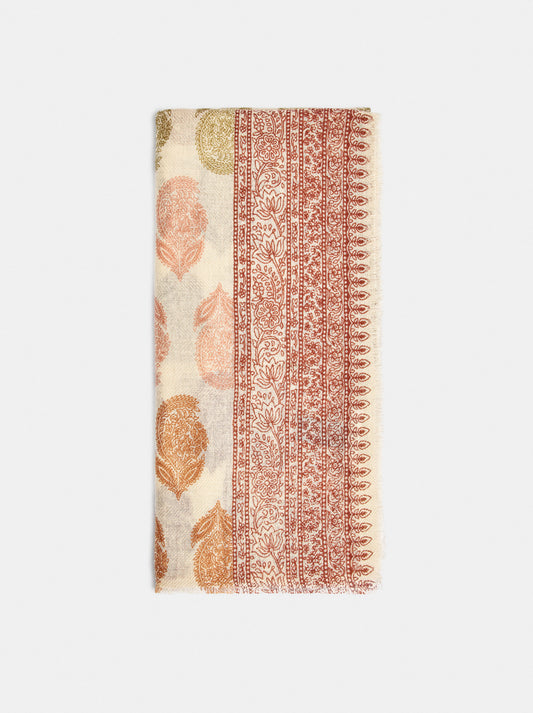 Printed Wool-Blend Scarf