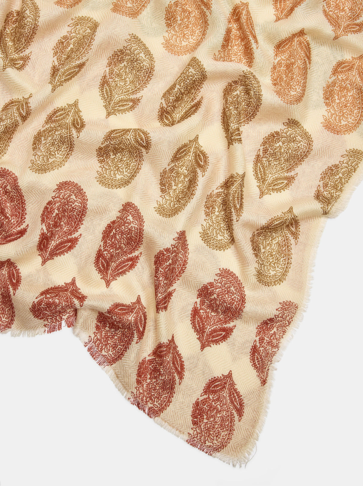 Printed Wool-Blend Scarf