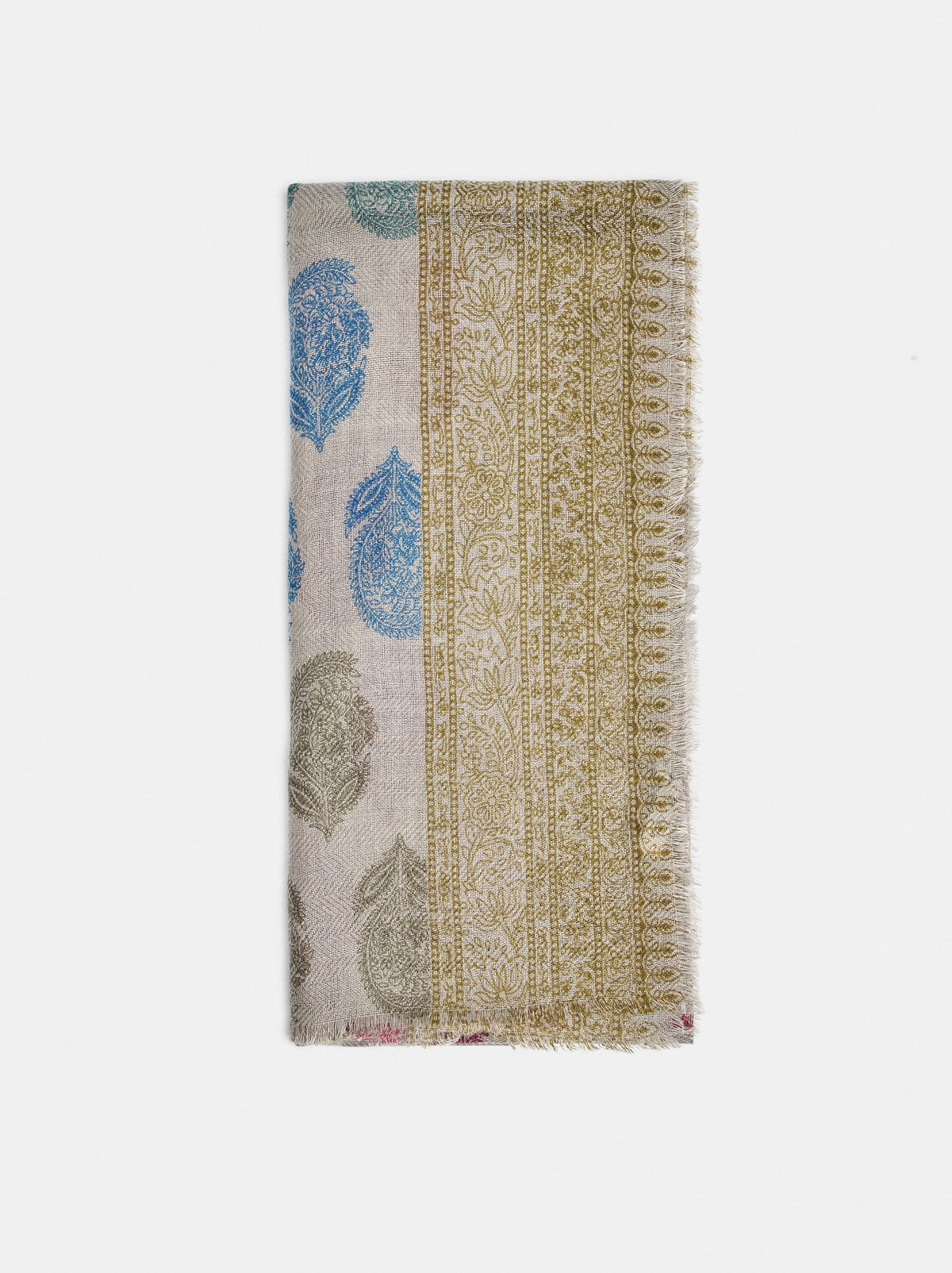 Printed Wool-Blend Scarf