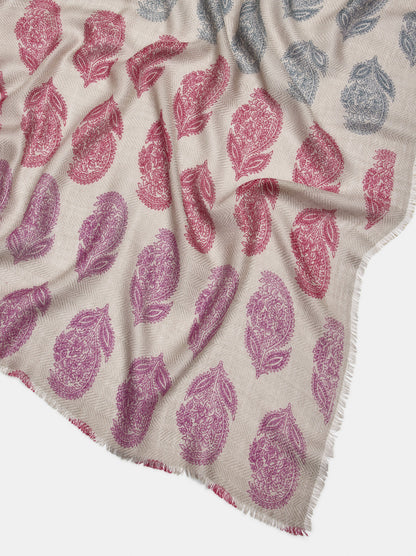Printed Wool-Blend Scarf