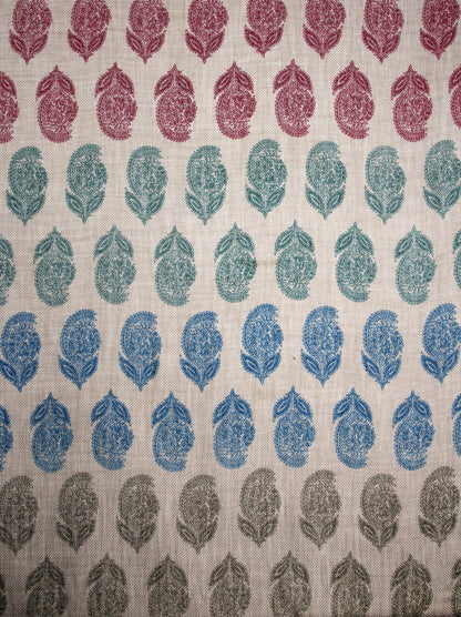 Printed Wool-Blend Scarf