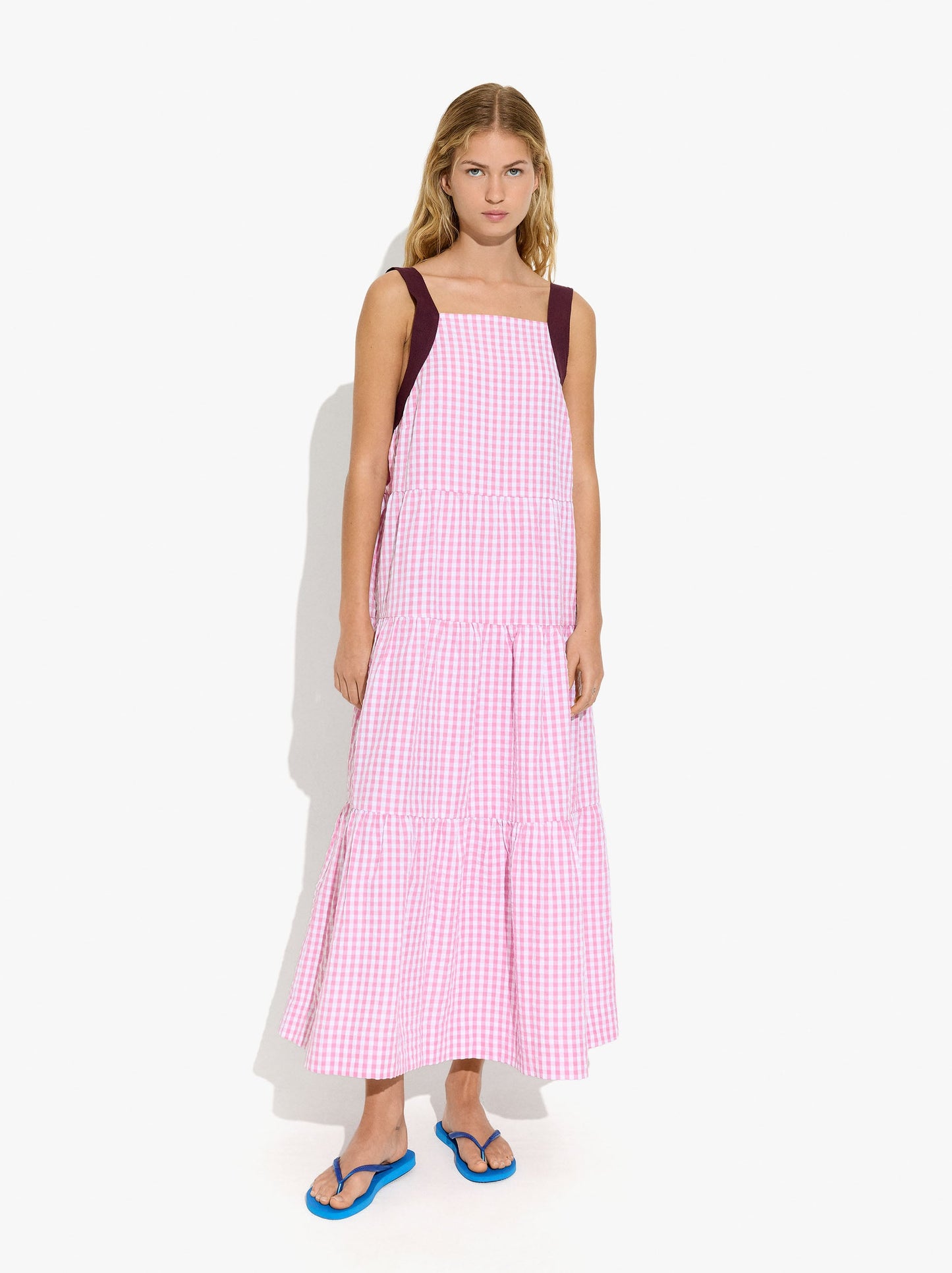 Long Dress With Vichy Squares
