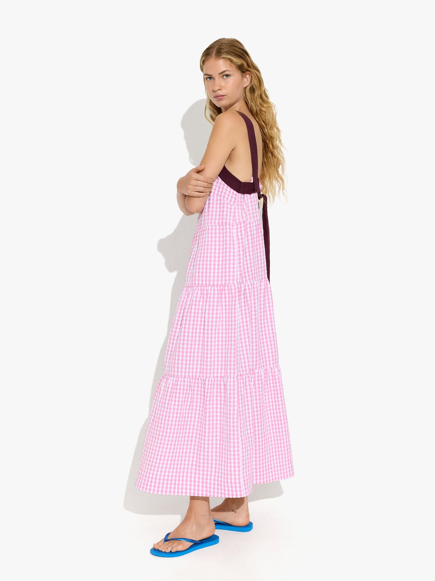 Long Dress With Vichy Squares