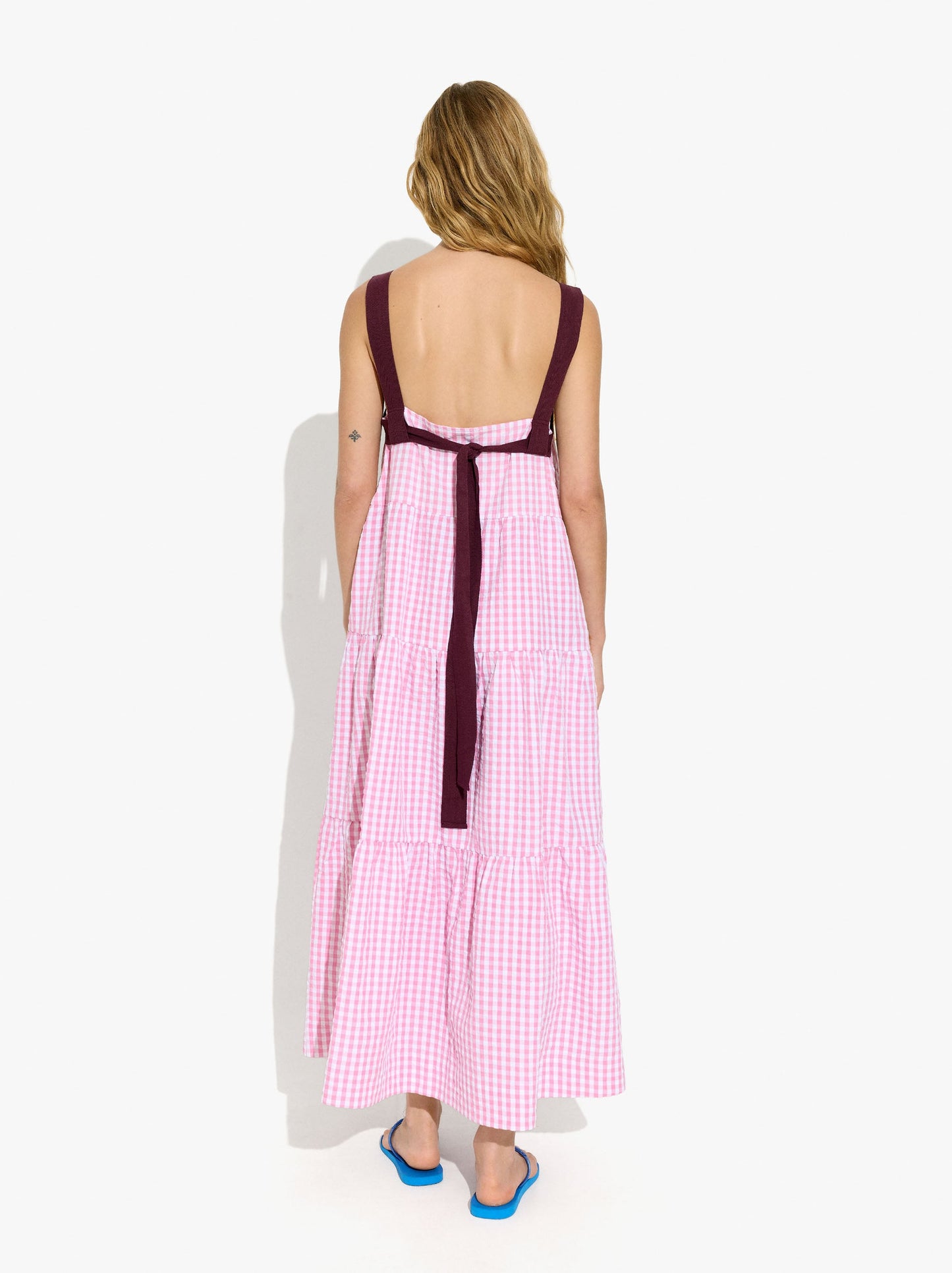 Long Dress With Vichy Squares