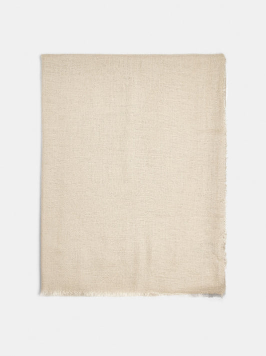 Plain Wool-Blend Pashmina