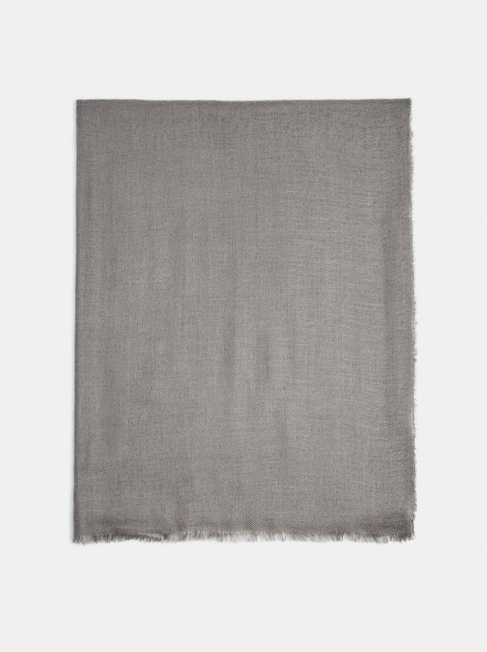 Plain Wool-Blend Pashmina