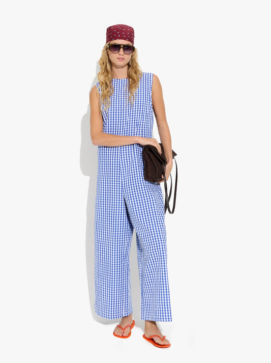 Cotton Jumpsuit With Vichy Squares