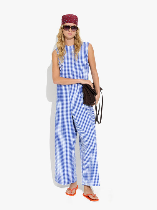 Cotton Jumpsuit With Vichy Squares