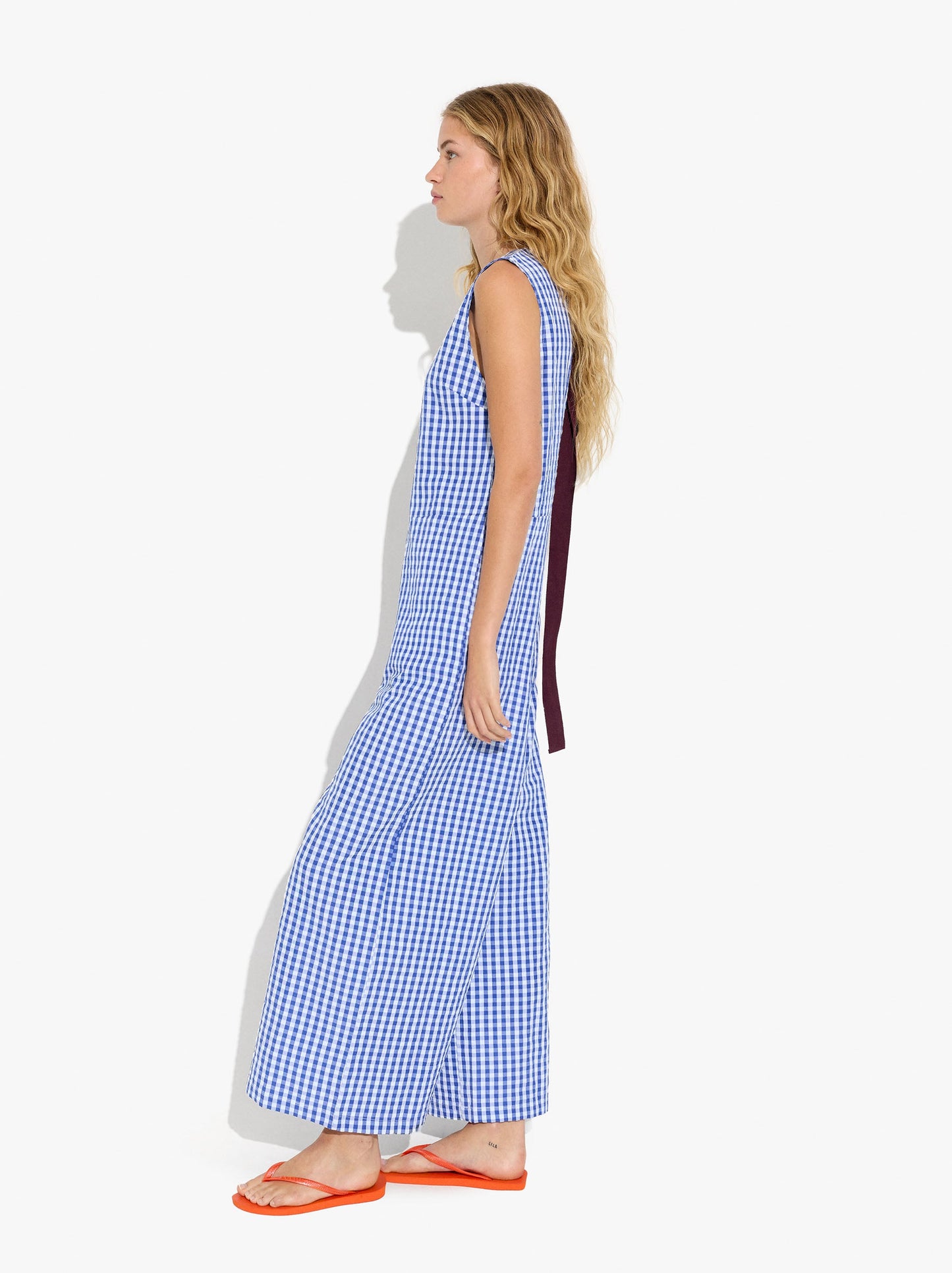 Cotton Jumpsuit With Vichy Squares