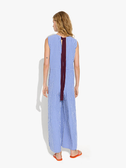 Cotton Jumpsuit With Vichy Squares
