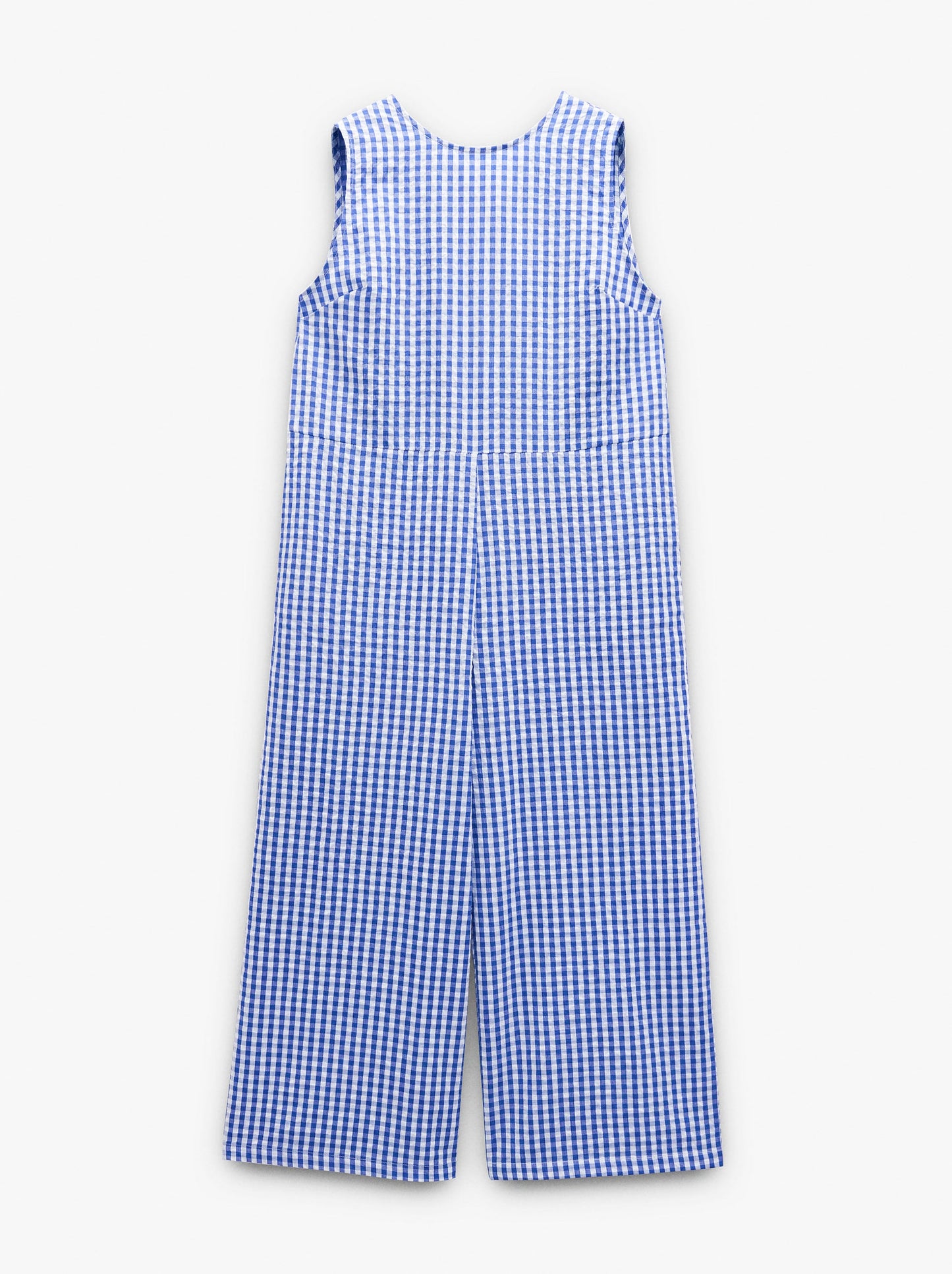 Cotton Jumpsuit With Vichy Squares