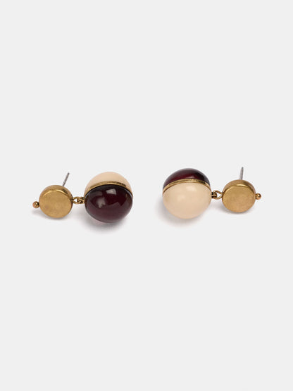 Bicolor Sphere Earrings