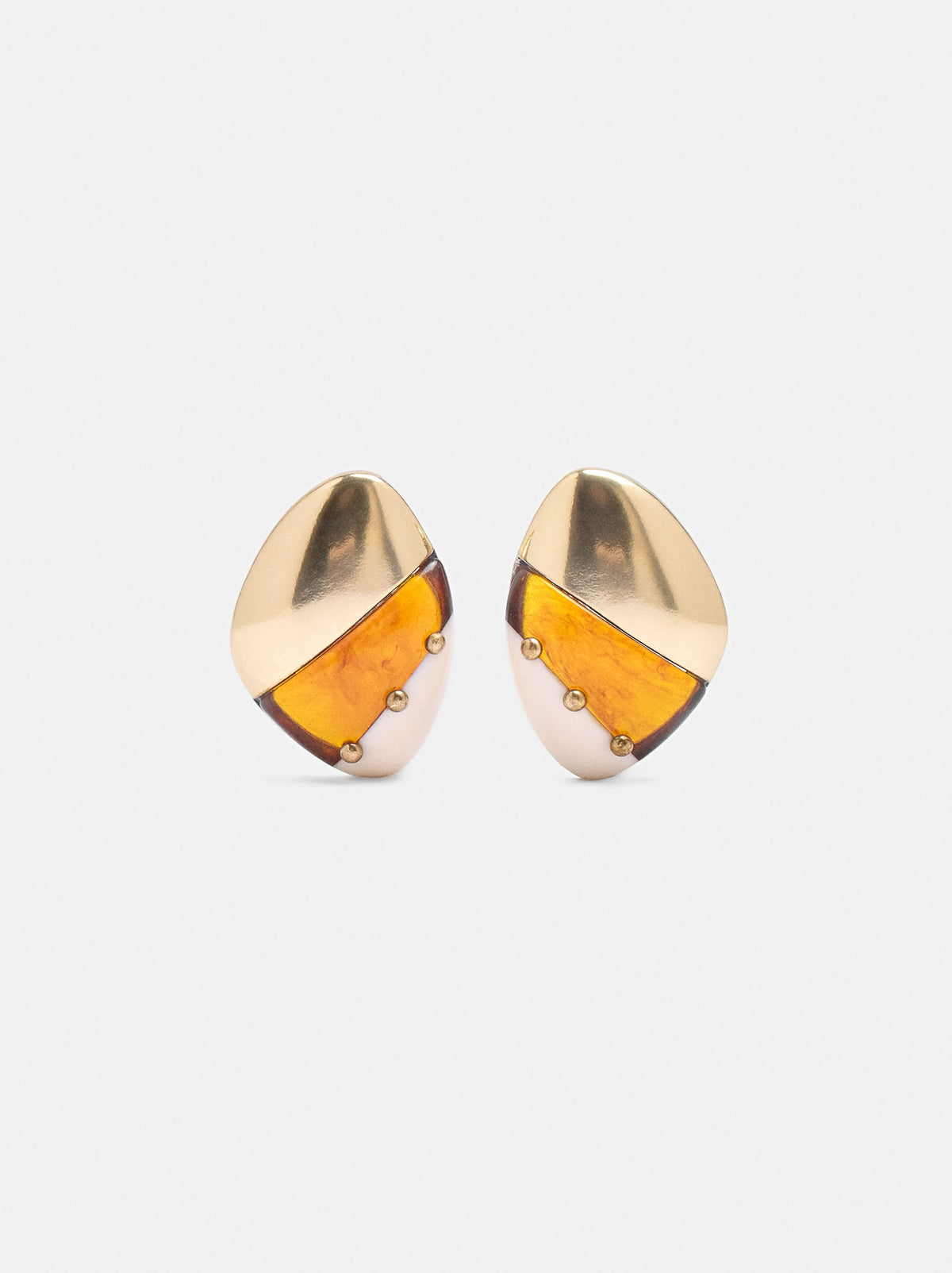 Oval Resin Earrings