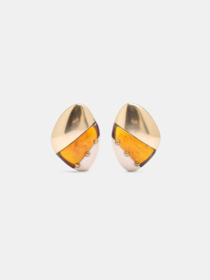 Oval Resin Earrings