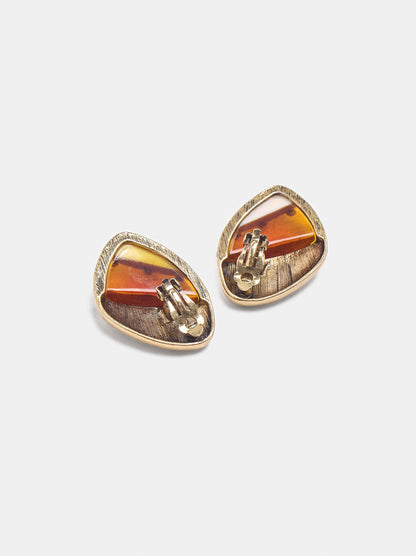 Oval Resin Earrings