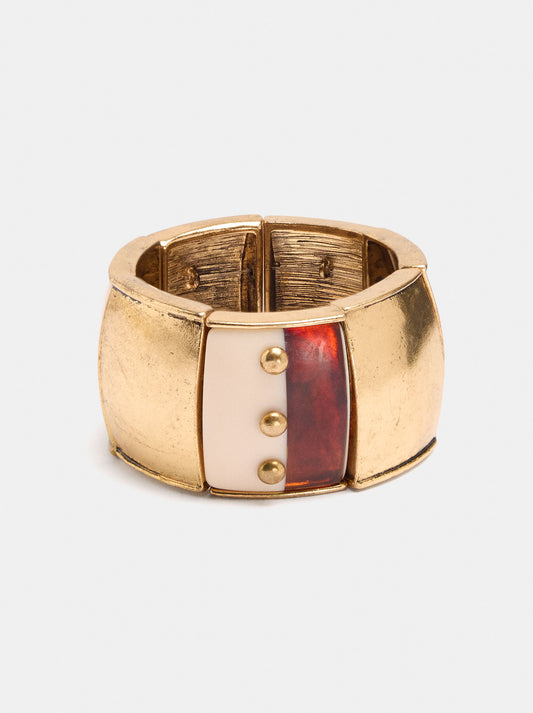 Elasticated Bracelet With Rectangles