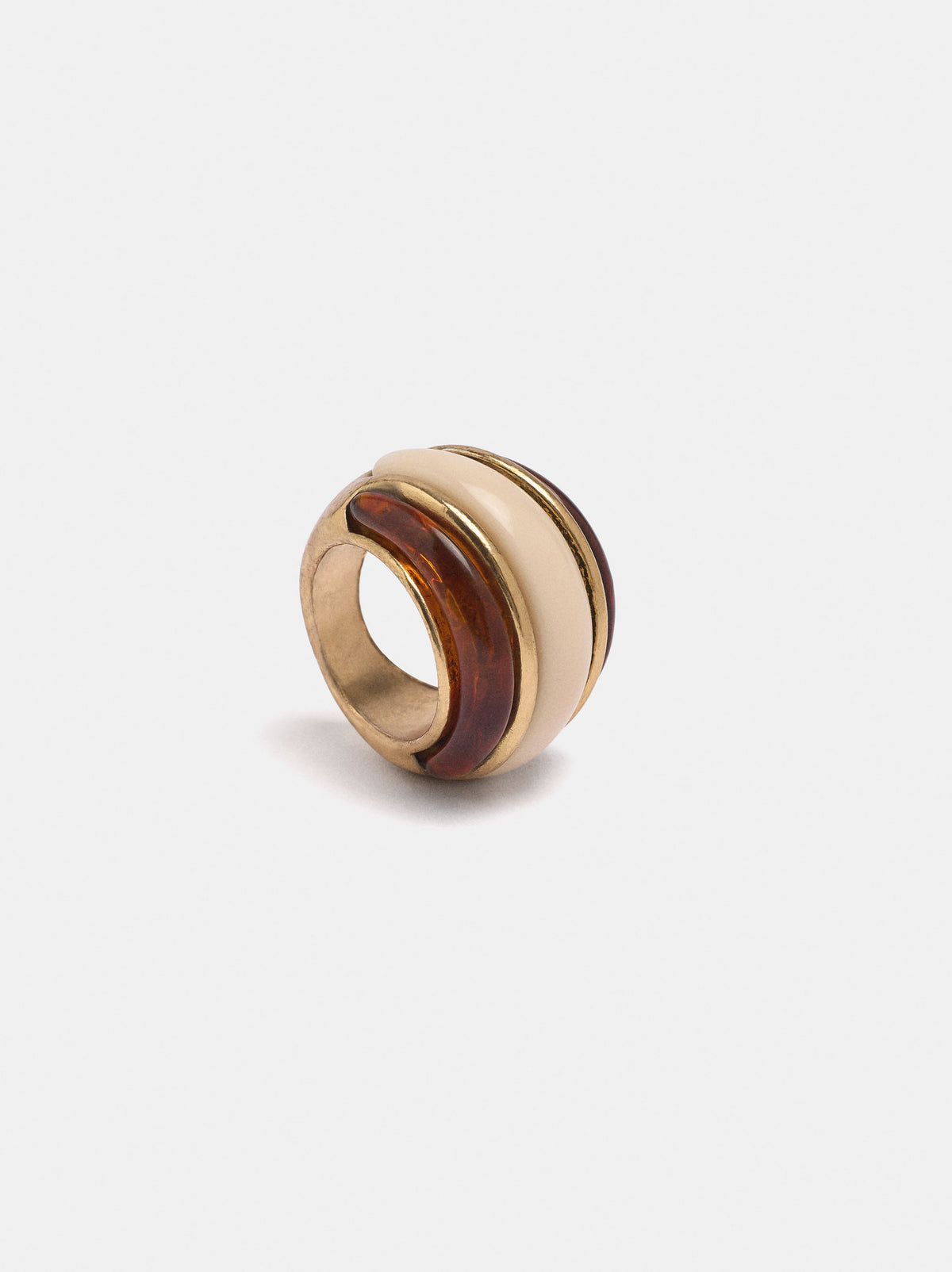 Bicolor Triple-Effect Ring