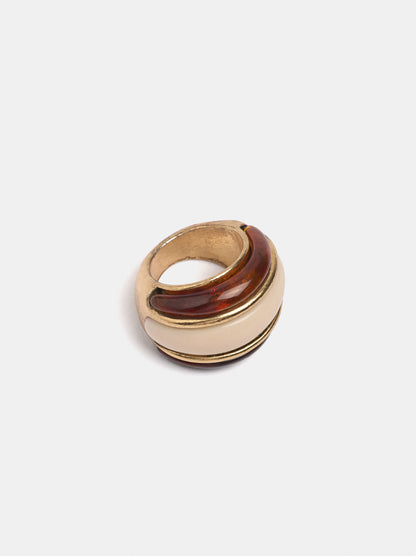 Bicolor Triple-Effect Ring