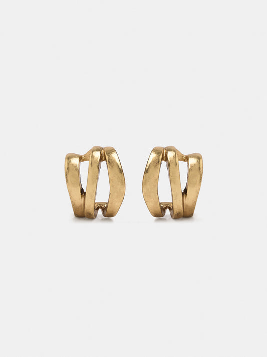 Triple-Effect Hoop Earrings