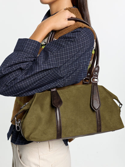 Leather-Effect Shoulder Bag