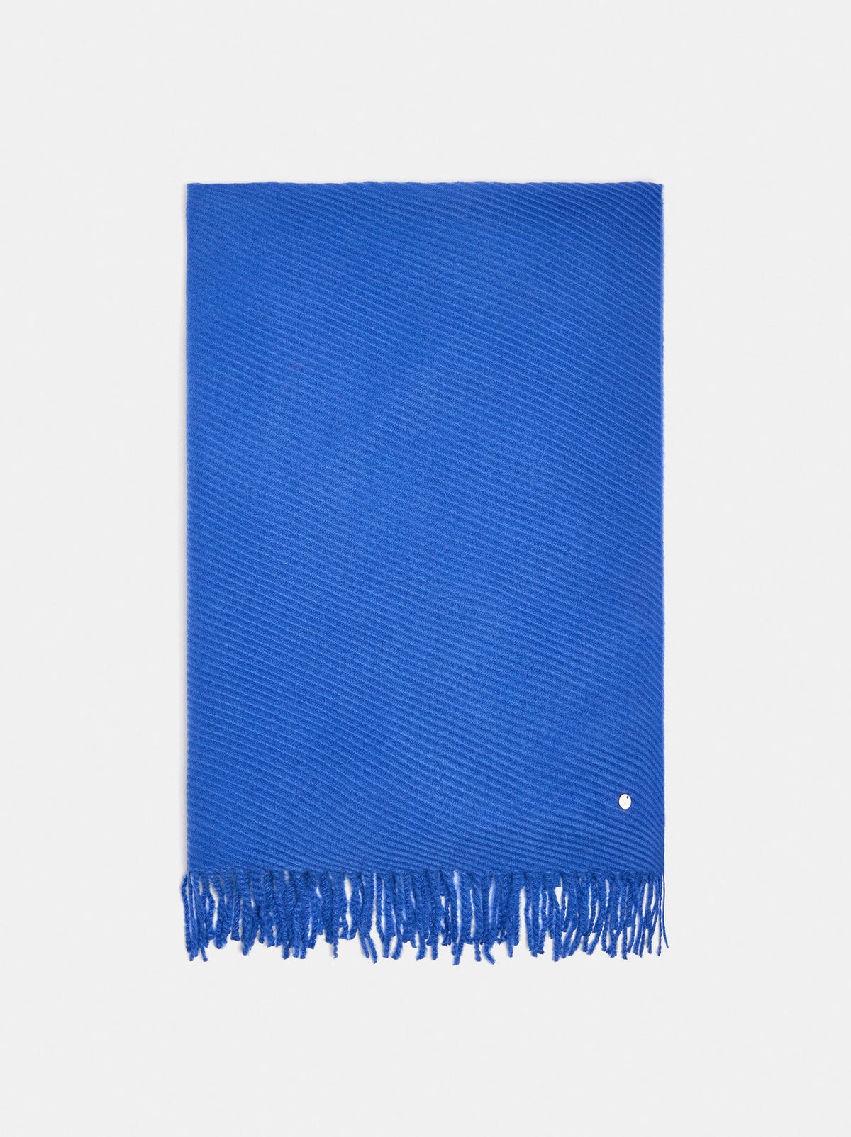 Pleated Scarf With Fringes