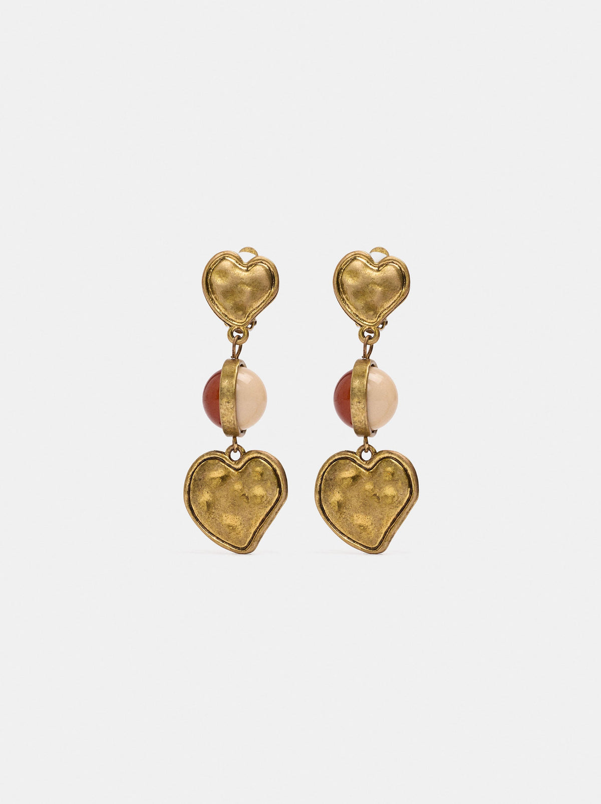 Long Heart Earrings