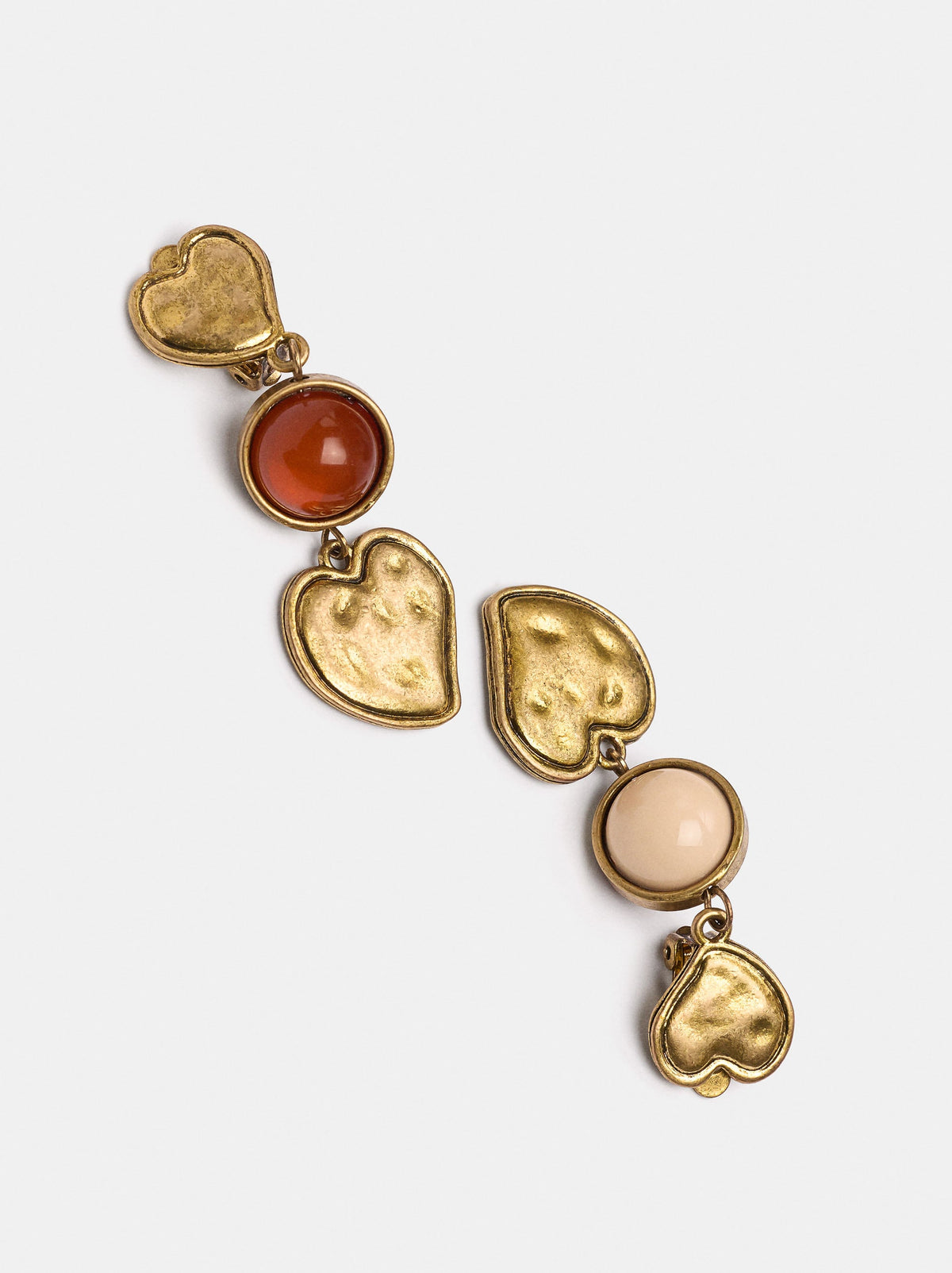Long Heart Earrings