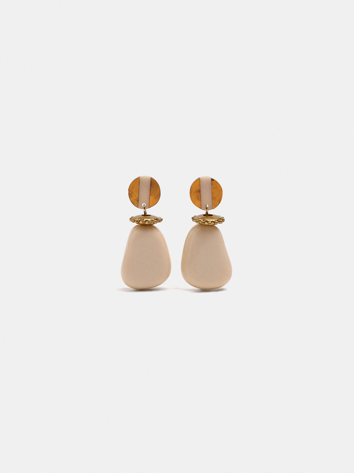 Long Resin Pendant Earrings