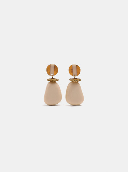 Long Resin Pendant Earrings