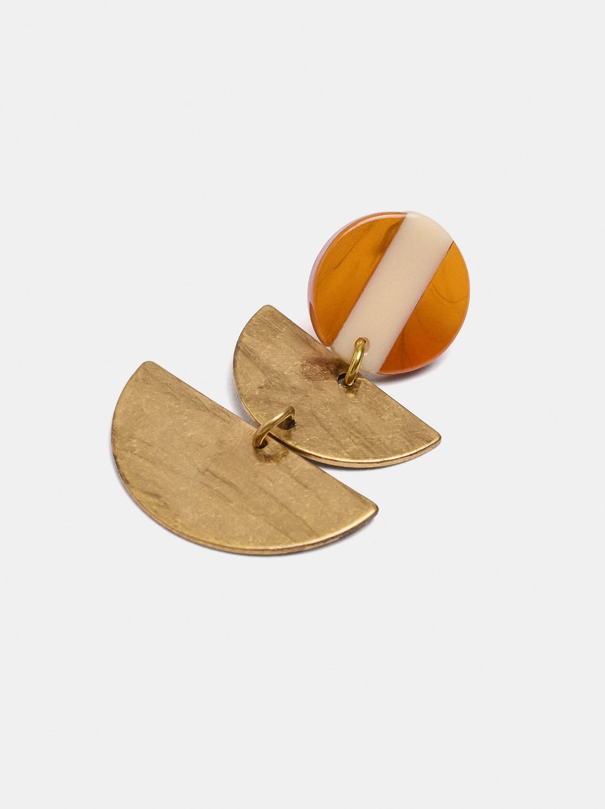 Geometric Bicolor Base Earrings
