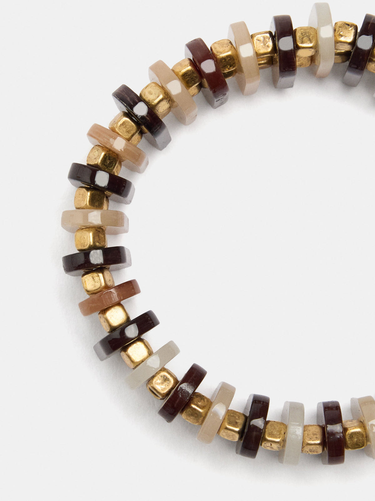 Elasticated Bracelet With Oval Bars