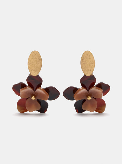 Maxi Double Flower Earrings
