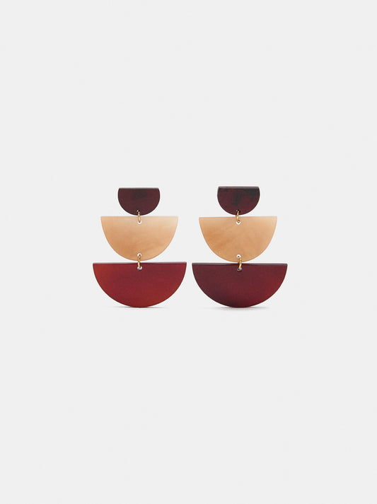Long Semicircle Earrings