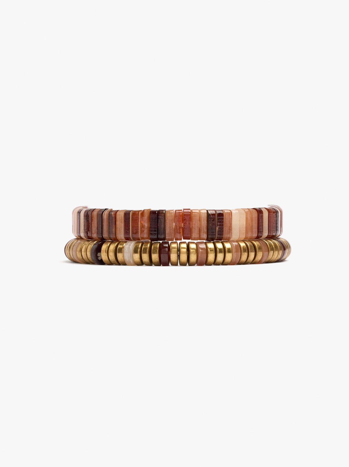 Set Of Elasticated Stone-Effect Bracelets