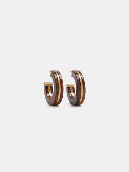 Open Resin Hoop Earrings