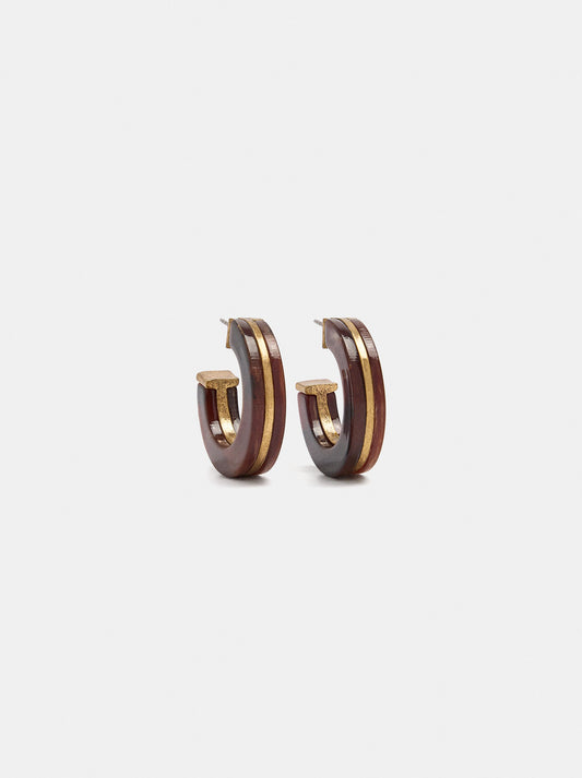 Open Resin Hoop Earrings