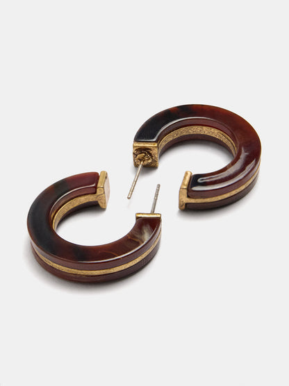 Open Resin Hoop Earrings