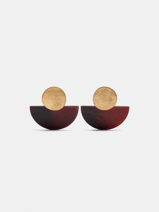 Fan Stone-Effect Earrings