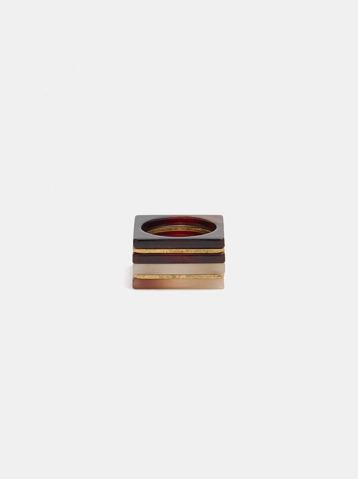 Set Of Bicolor Square Rings