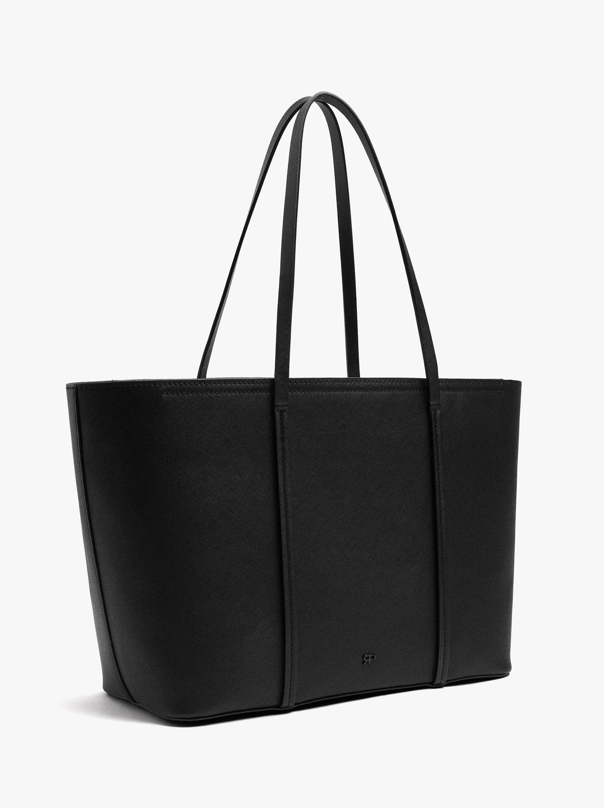 Textured Shopper Bag With Charm