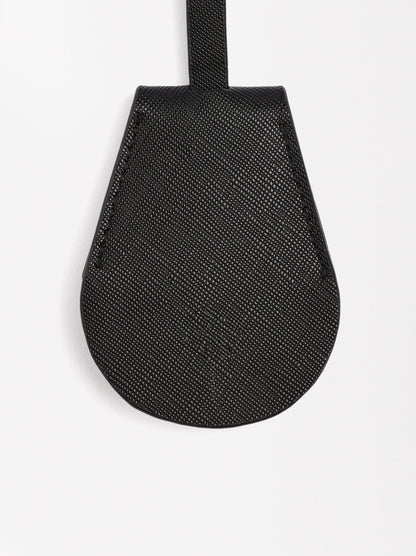 Textured Shopper Bag With Charm