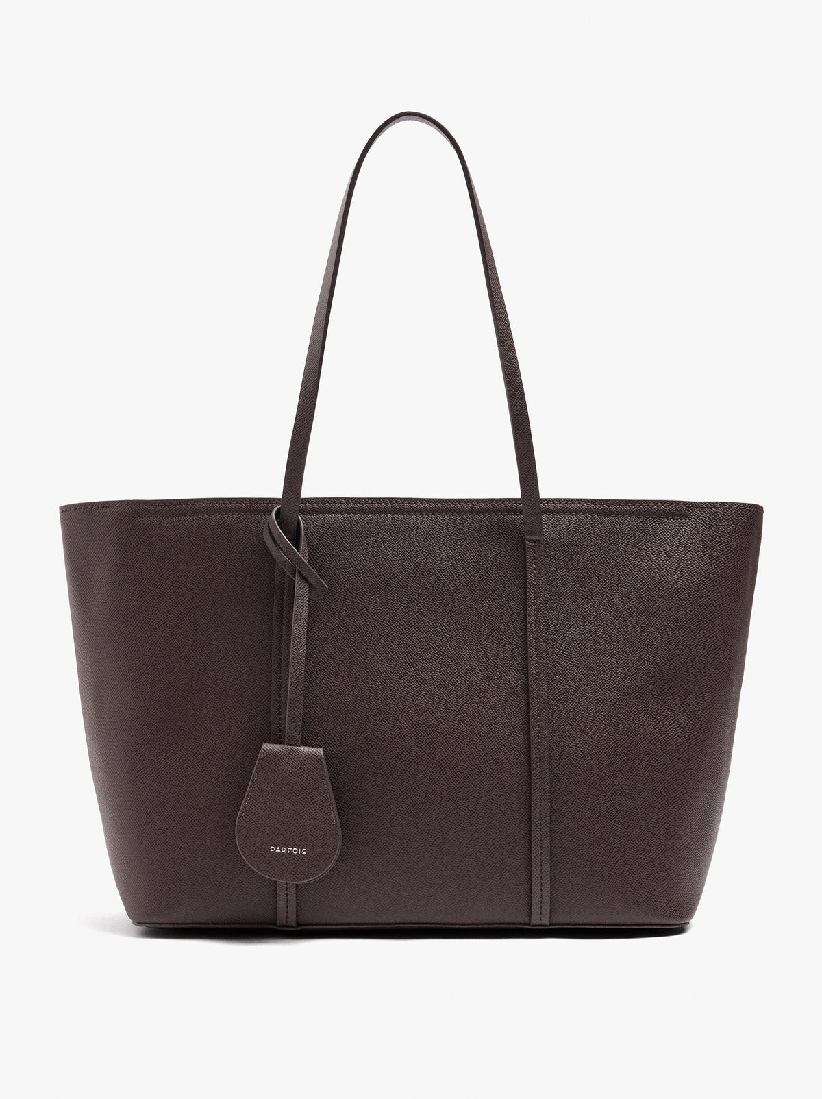 Textured Shopper Bag With Charm