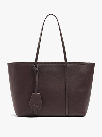 Textured Shopper Bag With Charm