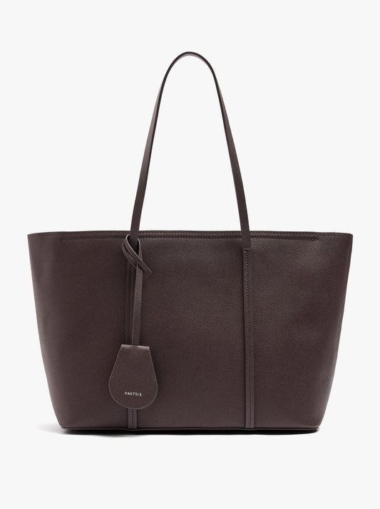 Textured Shopper Bag With Charm
