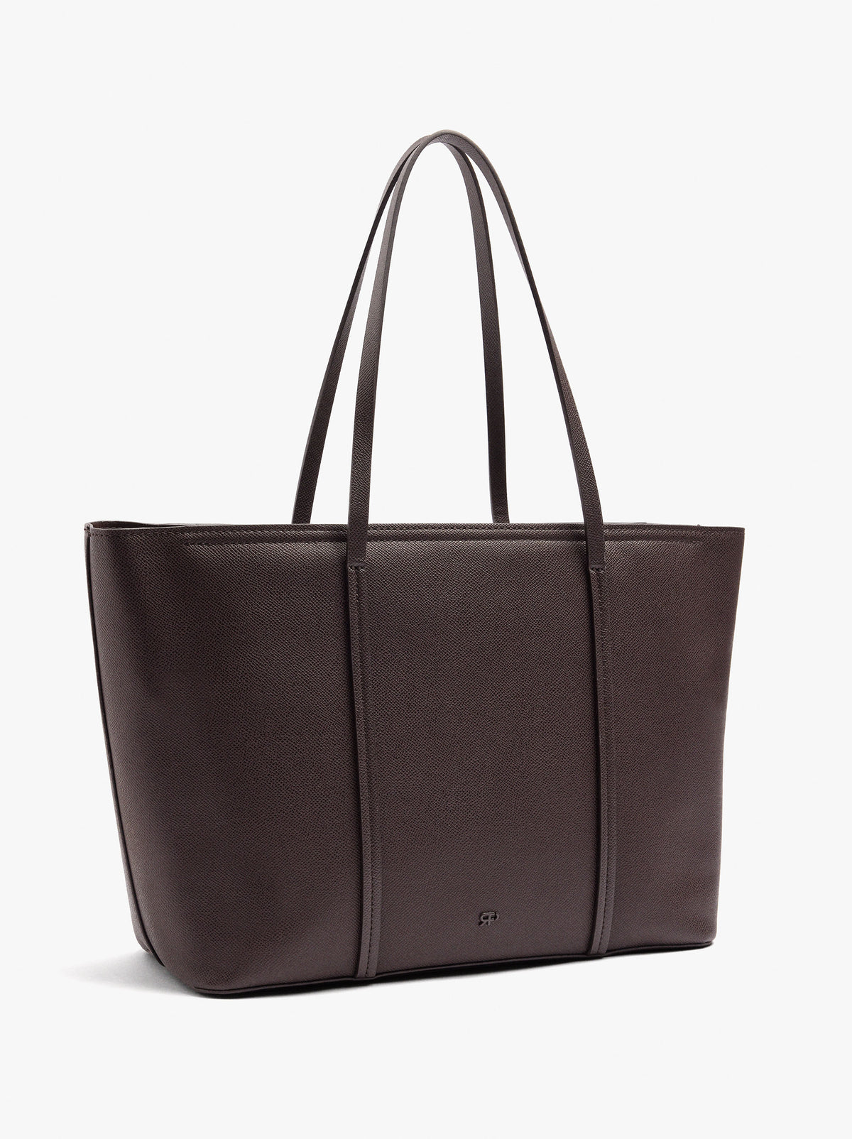 Textured Shopper Bag With Charm
