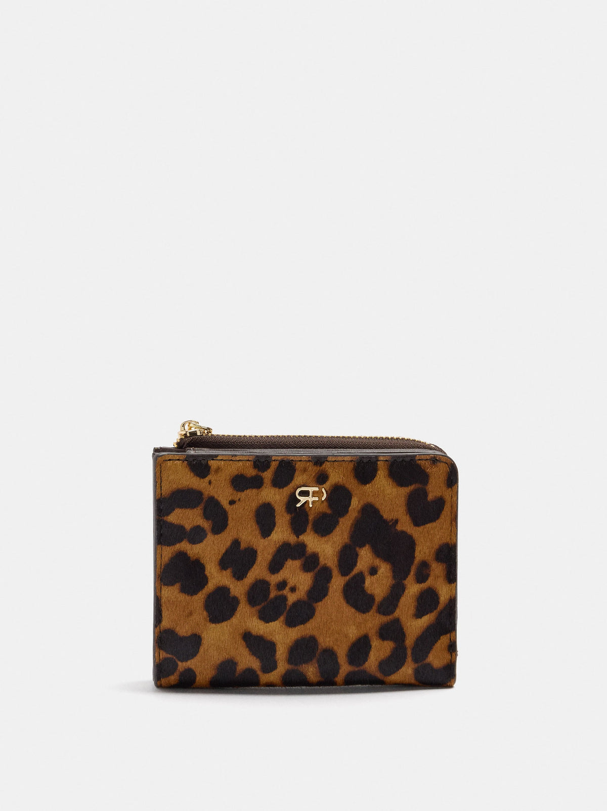 Animal-Print Leather Wallet S