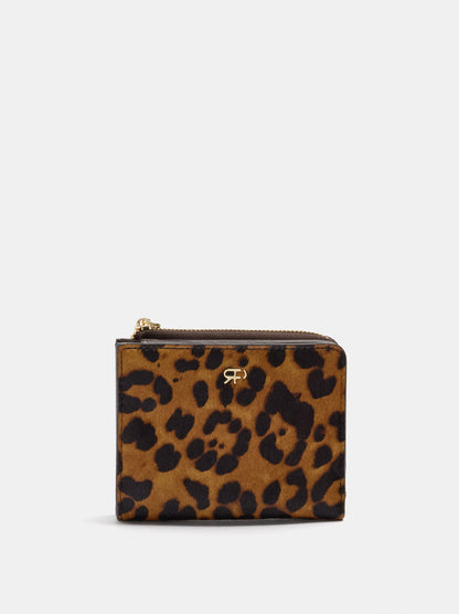 Animal-Print Leather Wallet S