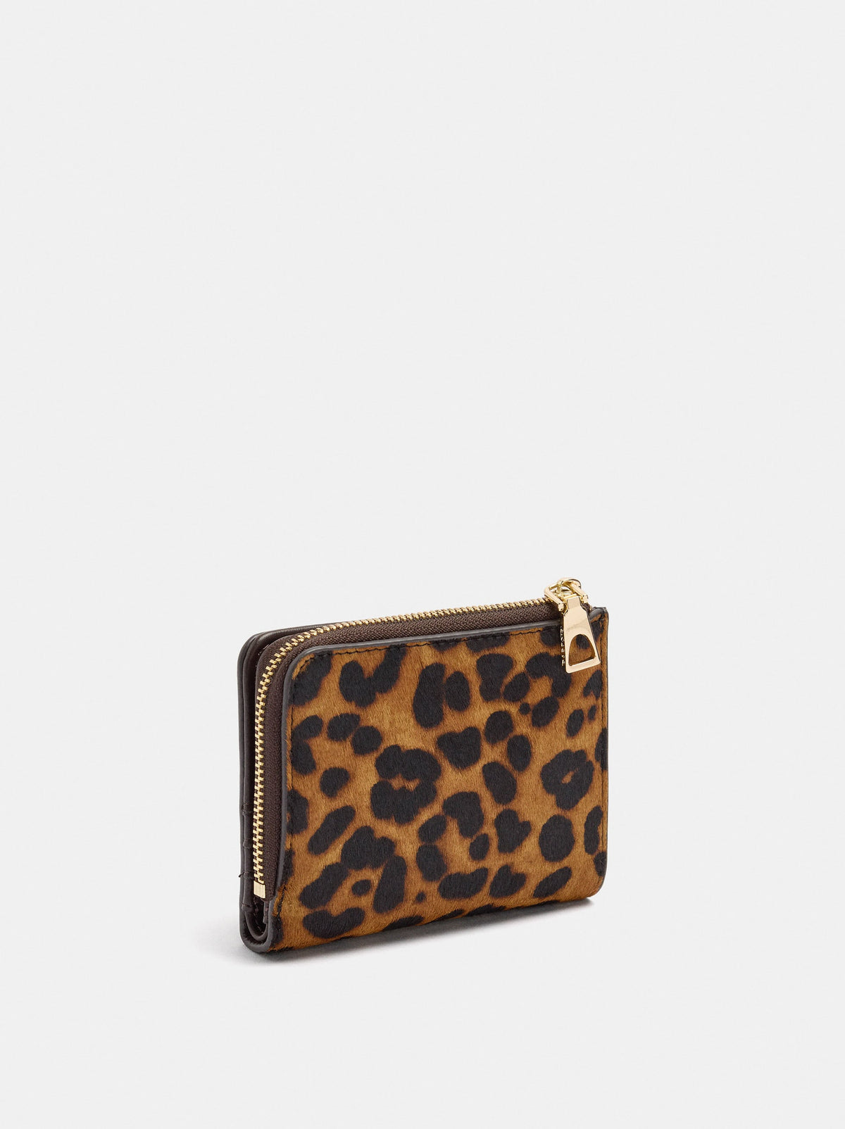 Animal-Print Leather Wallet S
