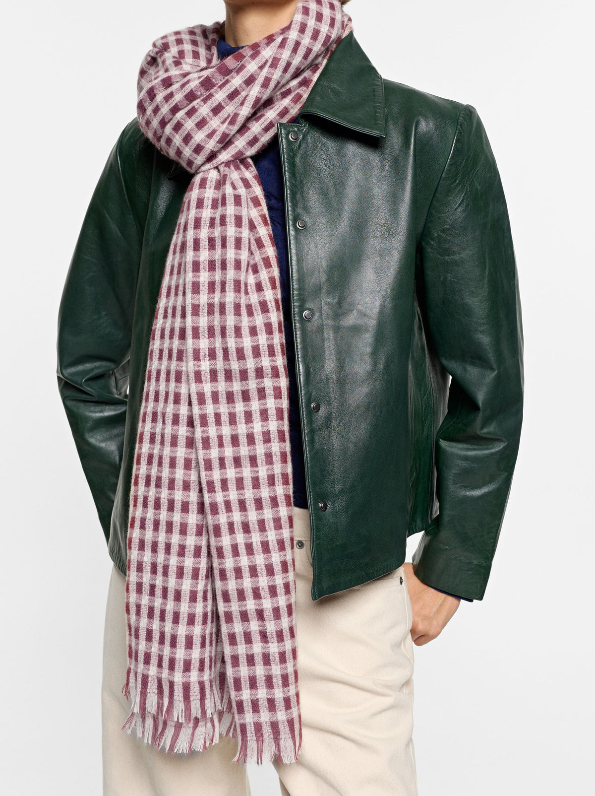 Square Scarf With Fringes